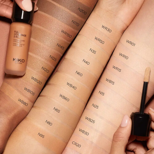 Alternative view of KIKO Full Coverage 2-in-1 Foundation & Concealer pilnas sedzamības tonālais krēms