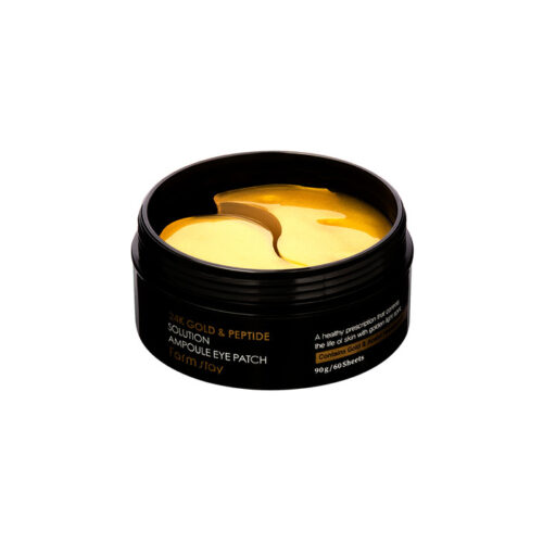 FarmStay 24K Gold & Peptide Solution Ampoule Eye Patch atjaunojoši acu patči