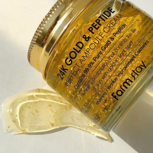Alternative view of FarmStay 24K Gold & Peptide Perfect Ampoule Cream sejas krēms ar zeltu un peptīdiem