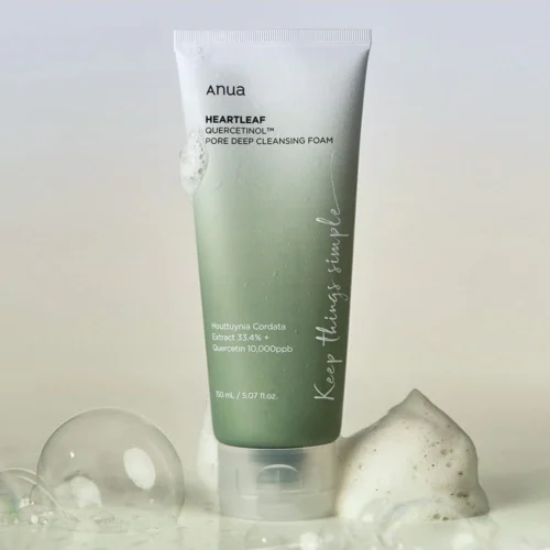 Alternative view of ANUA Heartleaf Quercetinol Pore Deep Cleansing Foam глубокая очищающая пенка для умывания лица