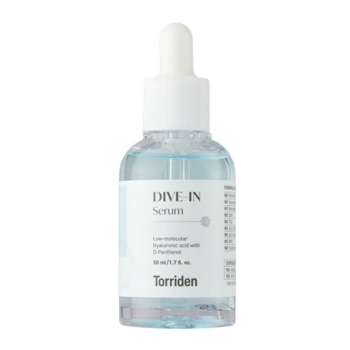 Torriden Dive-In Low Molecule Hyaluronic Acid Serum mitrinošs serums ar hialuronskābi