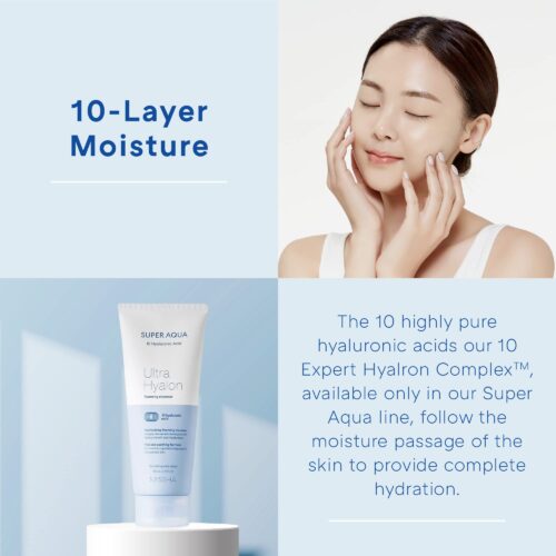 Alternative view of MISSHA Super Aqua Ultra Hyalron Cleansing Foam mitrinošas putas sejas mazgāšanai