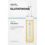 MISSHA Mascure Whitening Glutathione Sheet Mask whitening face mask against pigmentation