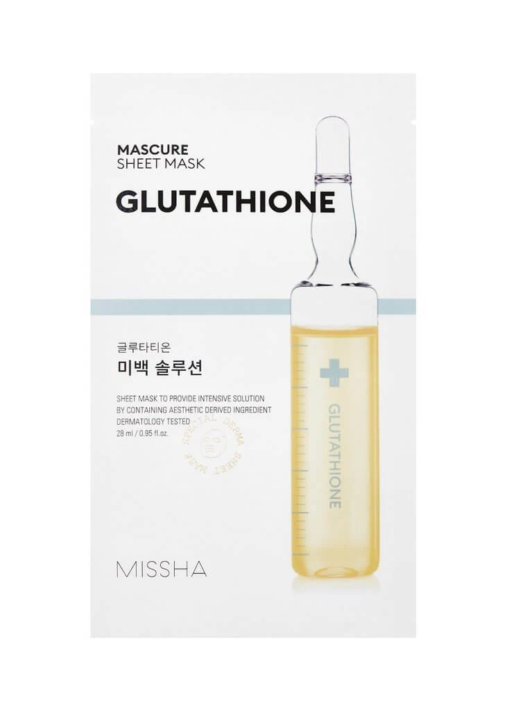 MISSHAMascureWhiteningGlutathioneSheetMask