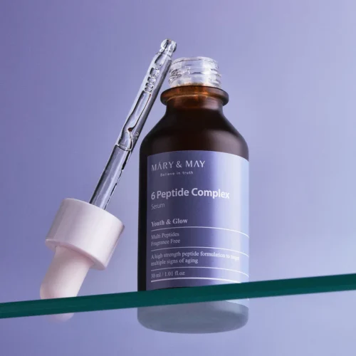 Alternative view of MARY&MAY 6 Peptide Complex Serum pretnovecošanās sejas serums ar peptīdiem