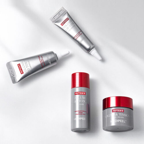 Alternative view of MEDI-PEEL Peptide 9 Volume Bio Tox Trial Kit miniatūru komplekts ar pretnovecošanās iedarbību