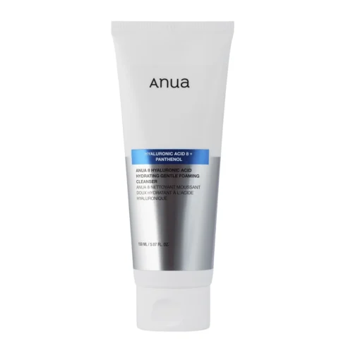 Anua 8 Hyaluronic Acid Hydrating Gentle Foaming Cleanser mitrinošas putas sejas mazgāšanai