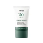 Anua Heartleaf Silky Moisture Sun Cream SPF50+/PA++++ успокаивающий крем для лица с SPF50