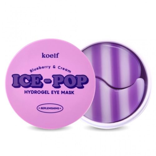 KOELF Blueberry & Cream Ice-pop Hydrogel Eye Mask atsvaidzinoši acu patči
