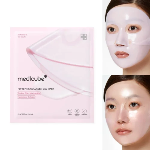 Alternative view of Medicube PDRN Pink Collagen Jelly Gel Mask увлажняющая маска для лица с коллагеном