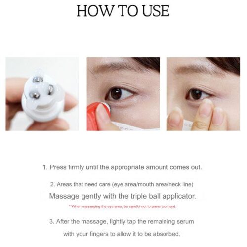 Alternative view of Farmstay Ceramide Wrinkle Care Relaxing Rolling Eye Serum pretnovecošanās acu serums ar rullīti