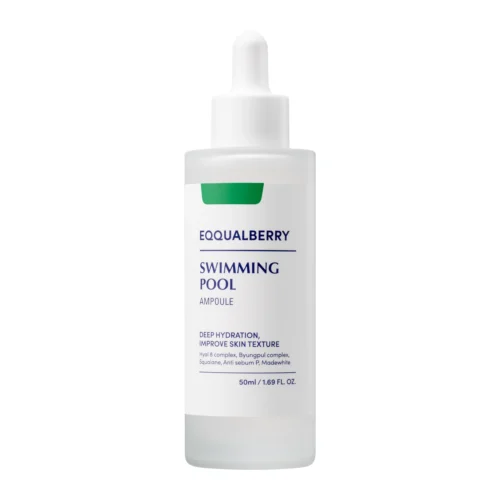 EQQUALBERRY Swimming Pool Ampoule mitrinošs un nomierinošs serums