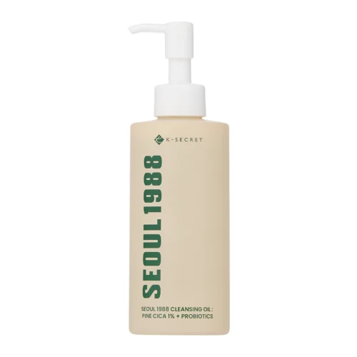 K-SECRET SEOUL 1988 Cleansing Oil : Pine Cica 1% + Probiotics hidrofīlā eļļa sejas attīrīšanai un kosmētikas noņemšanai