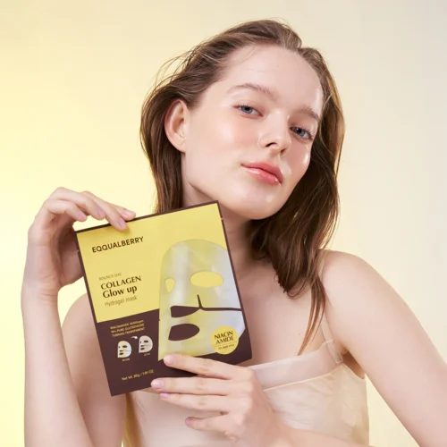 Alternative view of EQQUALBERRY Collagen Glow Up Hydrogel Mask kolagēna maska sejas mirdzumam