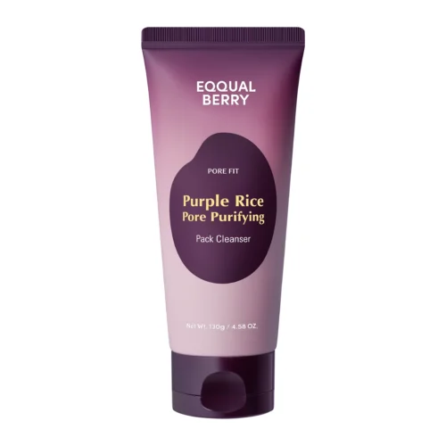 EQQUALBERRY Purple Rice Pore Purifying Pack Cleanser poru attīrošs līdzeklis sejas mazgāšanai