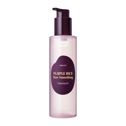 EQQUALBERRY Purple Rice Pore Smoothing Cleansing Oil гидрофильное масло для очищения пор и снятия макияжа