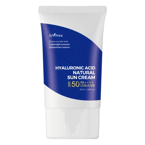 Isntree Hyaluronic Acid Natural Sun Cream SPF50+/PA++++ mitrinošs minerālu saules aizsargkrēms