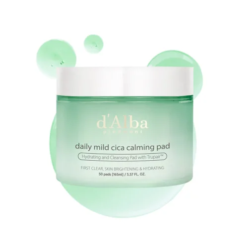 d'Alba Daily Mild Cica Calming Pad nomierinošas plāksnītes sejai