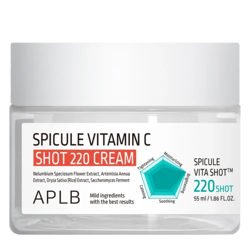 APLB Spicule Vitamin C Shot 220 Cream C vitamīna sejas krēms ar mikroadatām