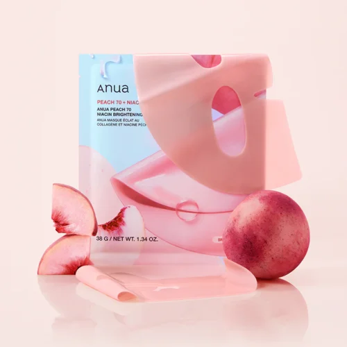 Alternative view of Anua Peach 70 Niacin Brightening Collagen Mask balinoša hidrogela maska