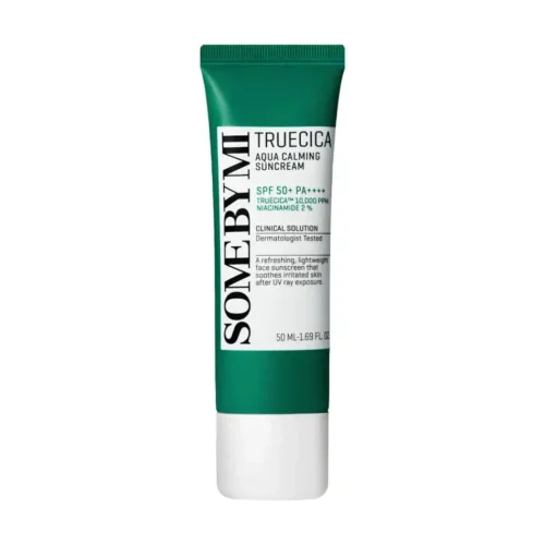 SOME BY MI Truecica Aqua Calming Suncream SPF50+ успокаивающий солнцезащитный крем