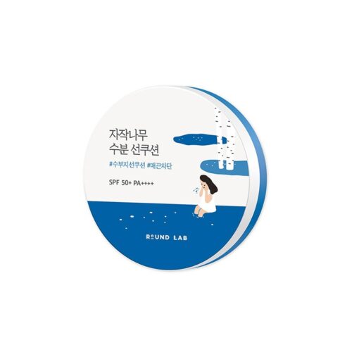 Round Lab Birch Juice Moisturizing Sun Cushion saules aizsargkrēms-kušons SPF50+
