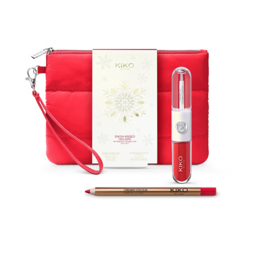 KIKO Snow-Kissed Holiday My Perfect Combo Lips Gift Set dāvanu komplekts lūpām - 03 Festive Fire