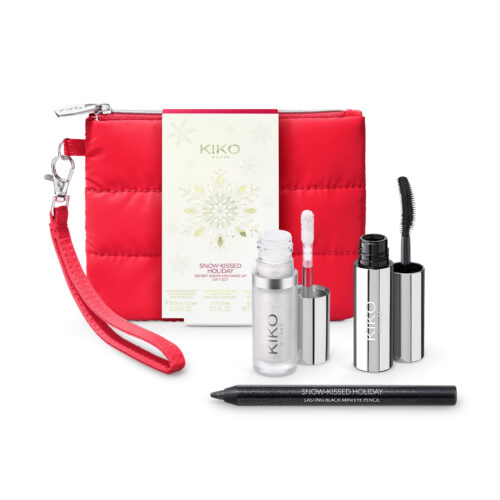 KIKO Snow-Kissed Holiday Secret Santa Mini Make Up Gift Set miniatūru dāvanu komplekts