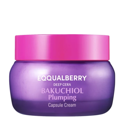 EQQUALBERRY Bakuchiol Plumping Capsule Cream nostiprinošs krēms ar bakučiolu