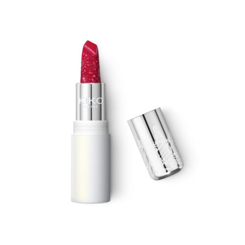 KIKO Snow-Kissed Holiday Sparkly Peaks Lipstick блестящая помада - 03 Red-y To Sleigh