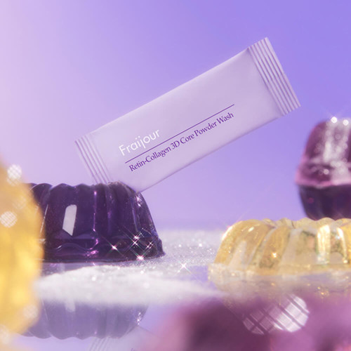 Alternative view of Fraijour Retin-Collagen 3D Core Powder Wash enzīmu pulveris sejas attīrīšanai ar kolagēnu