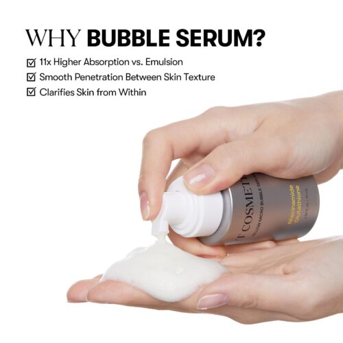 Alternative view of VT Cosmetics Bubble Serum Niacinamide Glutathione izgaismojošs burbuļveida sejas serums