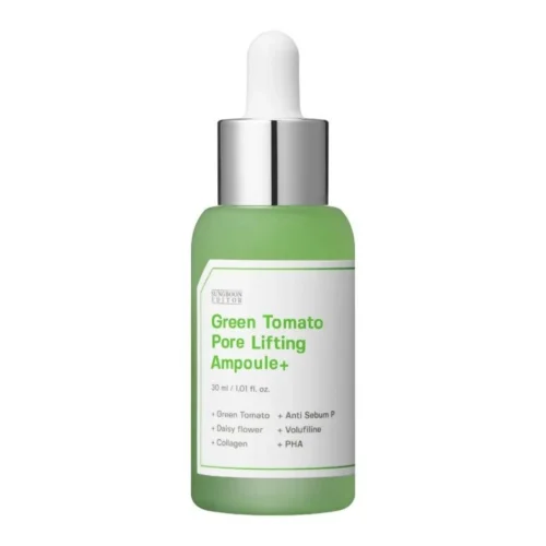 Sungboon Editor Green Tomato Pore Lifting Ampoule+ liftinga efekta serums poru sašaurināšanai