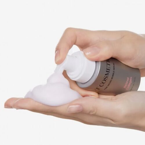 Alternative view of VT Cosmetics Retinol Collagen Pink Micro Bubble Serum pretnovecošanās burbuļveida sejas serums