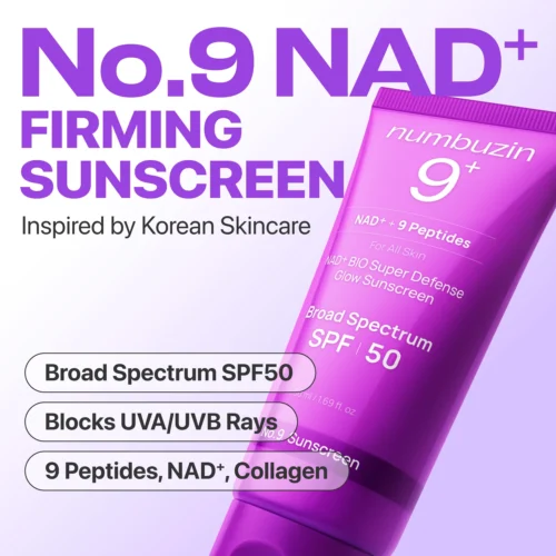 Alternative view of Numbuzin No.9 NAD+ Peptides Dewy Sun Essence SPF50 saules aizsargkrēms ar peptīdiem