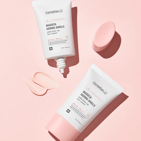 Alternative view of Centellian24 Madeca Derma Shield Safe Tone-Up Sun Cream saules aizsargkrēms ar toni SPF50+