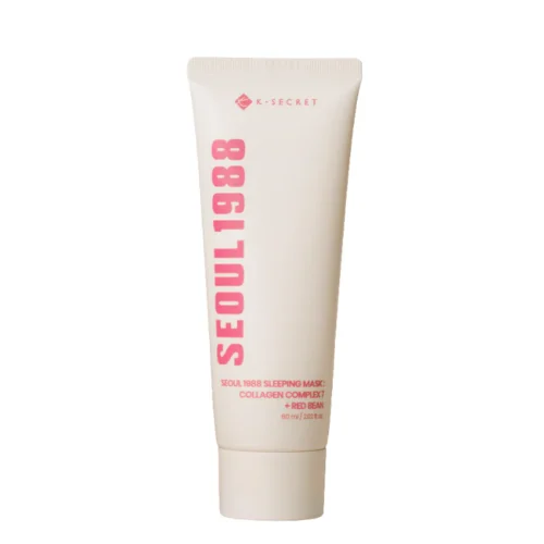 K-SECRET SEOUL 1988 Sleeping Mask Collagen Complex 7 + Red Bean intensīvas iedarbības nakts sejas maska
