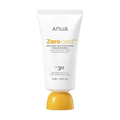 Anua Zero-cast Moisturizing Finish Sunscreen mitrinošs saules aizsargkrēms ar SPF50+