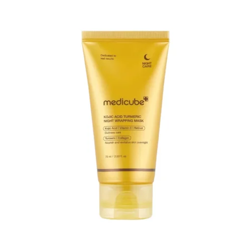 Medicube Kojic Acid Turmeric Night Wrapping Mask nakts sejas maska pret pigmentāciju