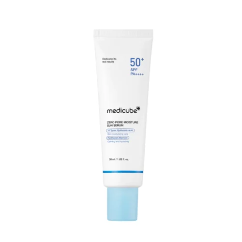 Medicube Zero Pore Moisture Sun Serum poru sašaurinošs saules aizsargkrēms ar SPF50+