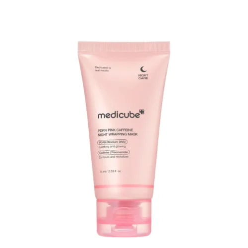 Medicube PDRN Pink Caffeine Night Wrapping Mask nakts plēves sejas maska ar PDRN