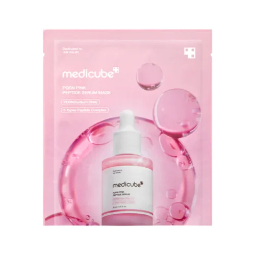 Medicube PDRN Pink Peptide Serum Mask тканевая маска для сияющего лица с PDRN